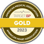 Target BP gold award seal