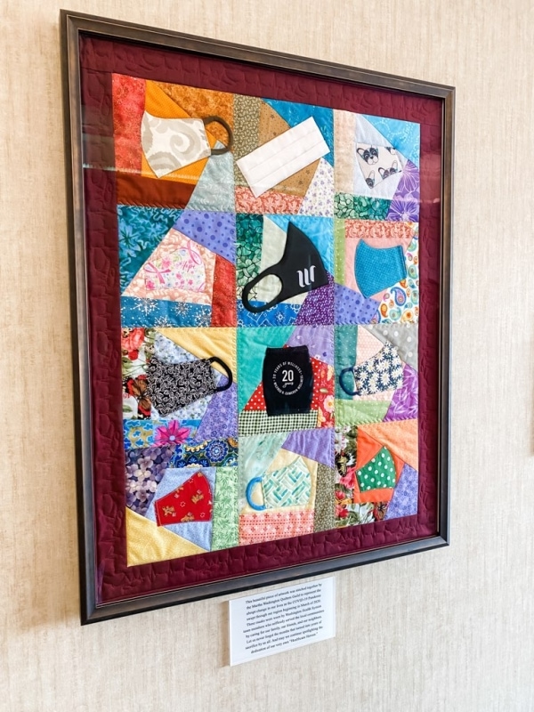 WHS Unveils Quilt(s) Made of Pandemic Cloth Masks Washington Health